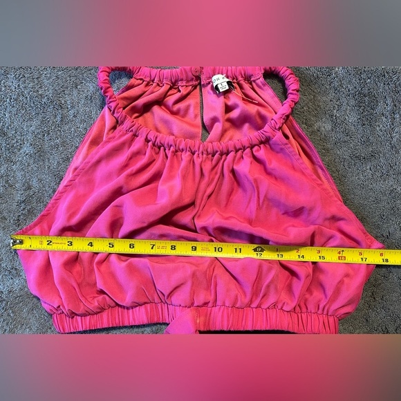 NWT Moon River Women's Pink Halter Neck Cut-Out Midi Dress Size L - Picture 5 of 9